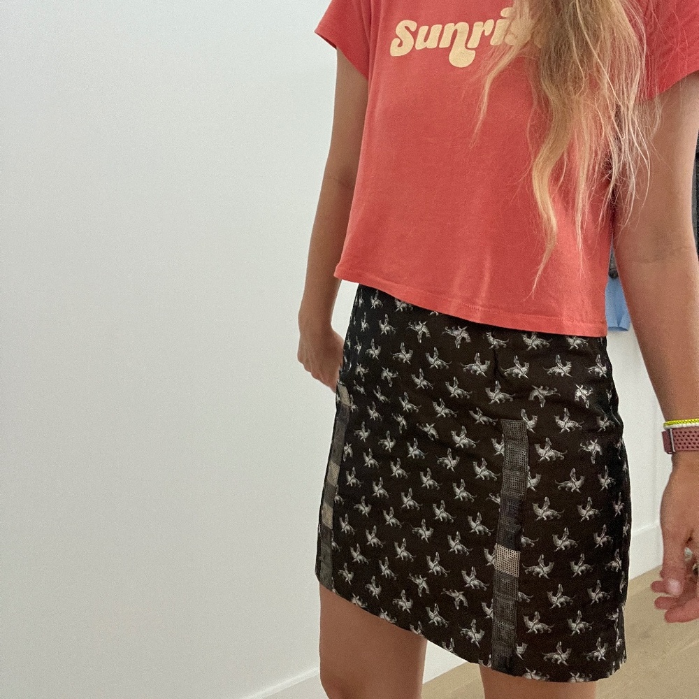 BYRON LARS Sequined Short Skirt SZ 1